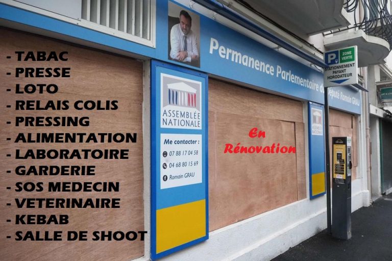 Les permanences parlementaires saccagées vont devenir des commerces citoyens de proximité