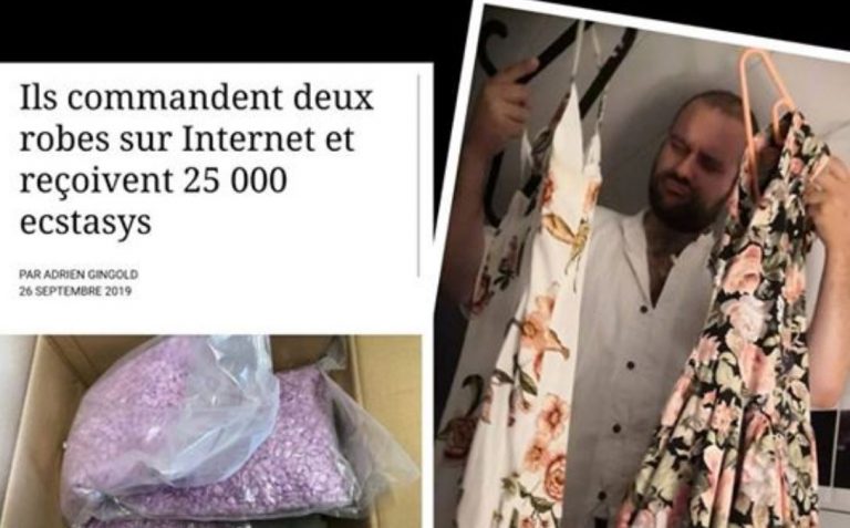 Il commande 25000 Ecstasy sur internet et reçoit 2 robes