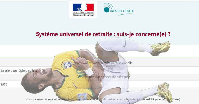 Retraites : Le gouvernement recrute Neymar pour perfectionner le simulateur