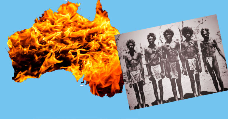 Les australiens désespérés: les incendies détruisent le pays qu&rsquo;ils ont volé aux aborigènes