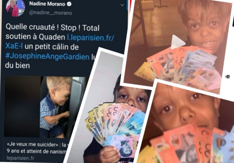 Quaden a attrapé le Coronainvirus et sa maman demande 9 Millions de dollars pour le soigner