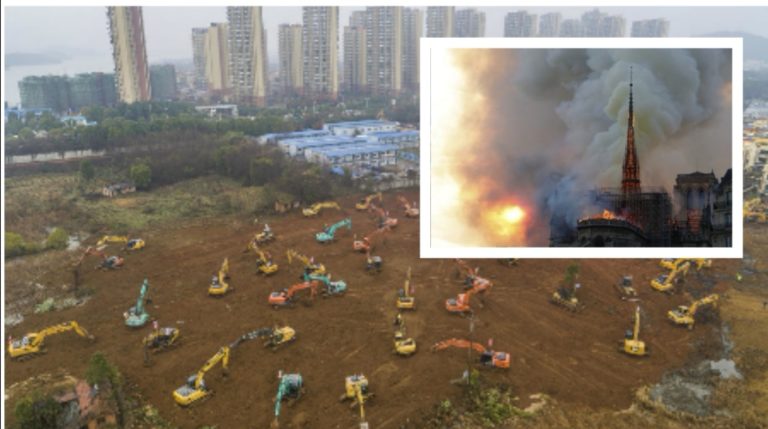 L&rsquo;équipe qui a fait l&rsquo;hôpital de Wuhan en 10 jours aura terminé Notre Dame pour l&rsquo;été