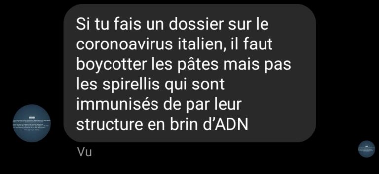 Coronavirus: L&rsquo;OMS appelle à boycotter toutes les pâtes sauf….