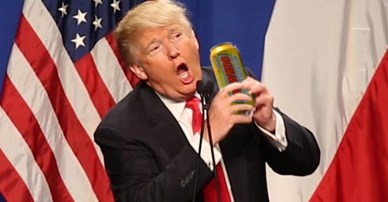 Trump décide que les champs ne seront plus arrosés avec du Brawndo
