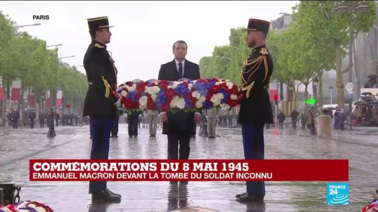 Commémoration du 08 Mai: E.MACRON dépose une gerbe en hommage aux gilets jaunes mutilés par ses services