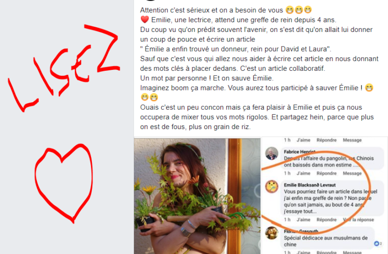L&rsquo;incroyable histoire d&rsquo;Emilie qui avait besoin d&rsquo;un rein