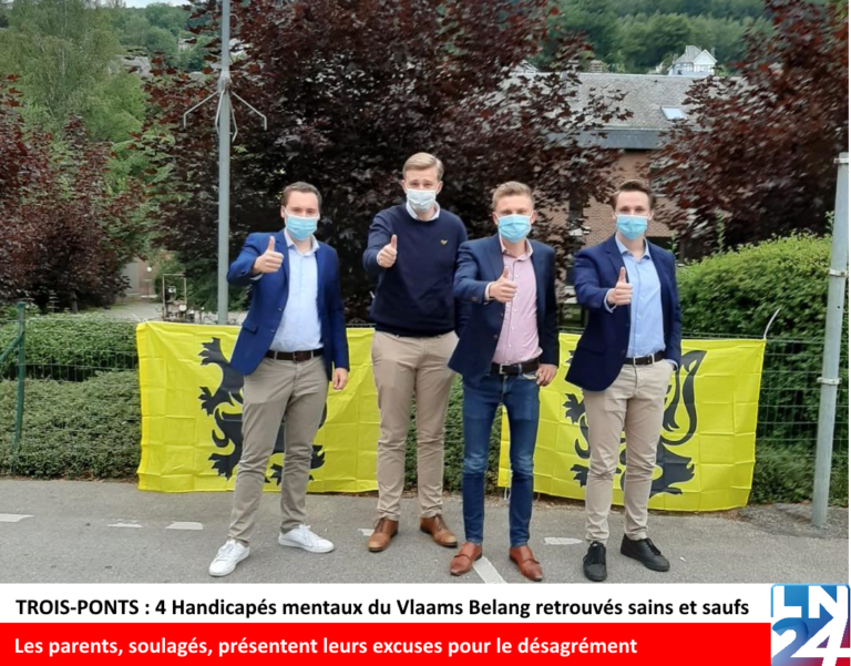 TROIS-PONTS : 4 handicapés mentaux du Vlaams Belang retrouvés sains et saufs