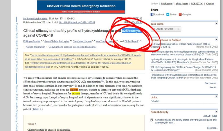 [Vraie info] ☢ Raoult avoue lui même que l&rsquo;hydroxychloroquine ne fonctionne pas ☢