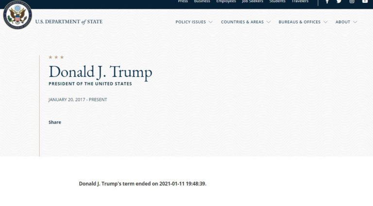 Trump was impeached by the 25th Amendment to the US Constitution