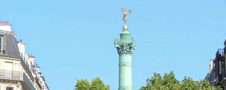 Echec de la prise de la colonne de la Bastille par Francis Lalanne et ses partisans