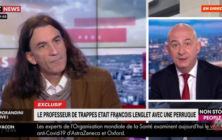 Le professeur de Trappes était en fait François Lenglet avec une perruque