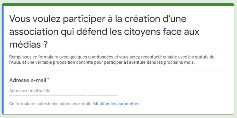 Vous voulez participer à la création d&rsquo;une association qui défend les citoyens face aux médias ?