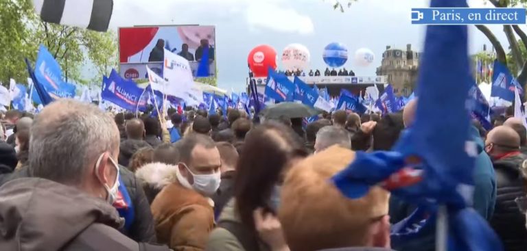 Manif de la Police: 3 millions de personnes selon les organisateurs, 8 millions d&rsquo;après la police