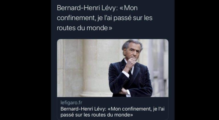 Bernard Henri Lévy à nouveau élu plus gros connard de l&rsquo;univers