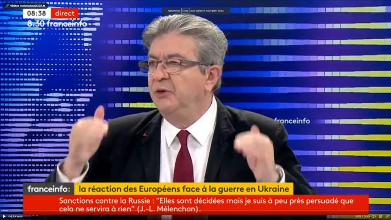 Mélenchon : « L&rsquo;Ukraine avait une jupe trop courte »