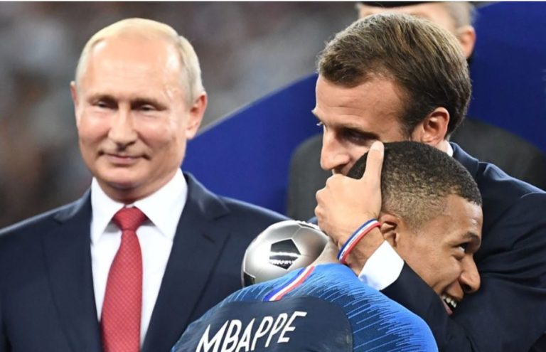 Emmanuel Macron : « Si vous me réélisez, Kylian Mbappé restera au PSG. »