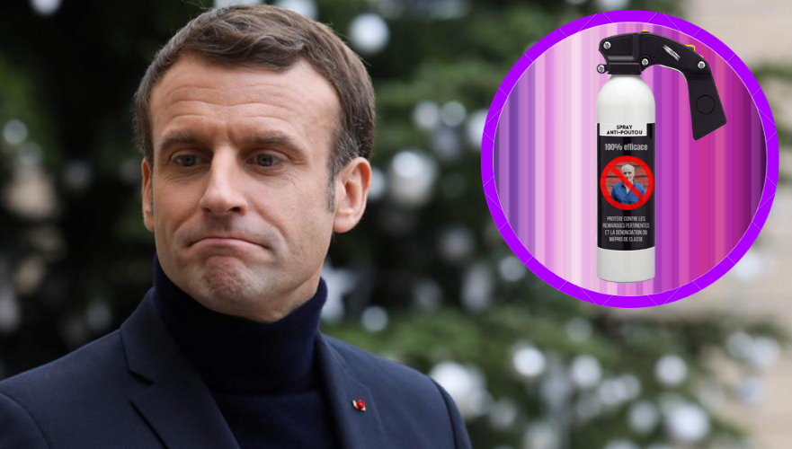 Macron spray anti-poutou