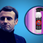 Macron montage triste spray
