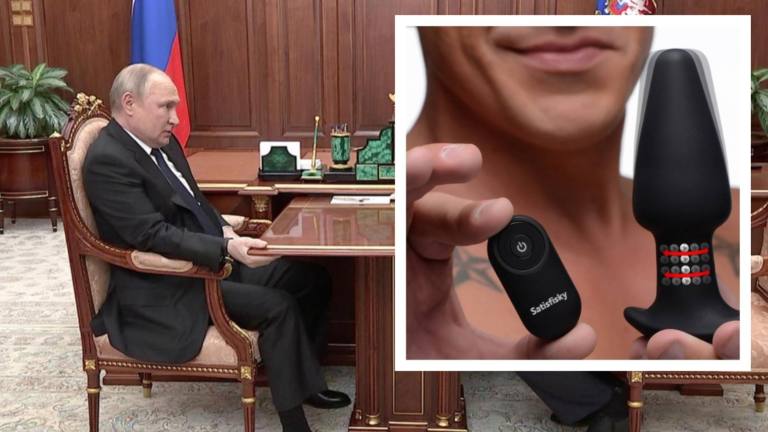 Vladimir Putin très content du « Satisfisky », le nouveau modèle de plug vibrant russe à la mode