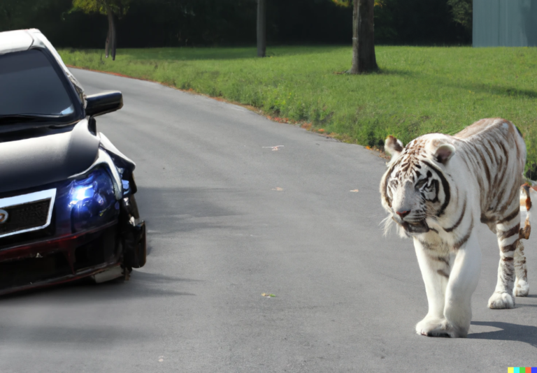 Un tigre blanc s&rsquo;est échappé de Pairi Daiza