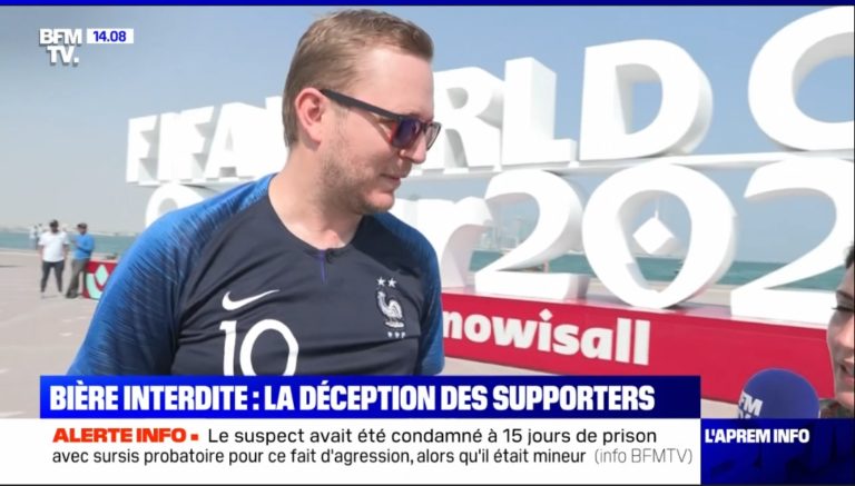 Pas de bière au Qatar: Sobre, il découvre que le Foot « C&rsquo;est nul en fait »