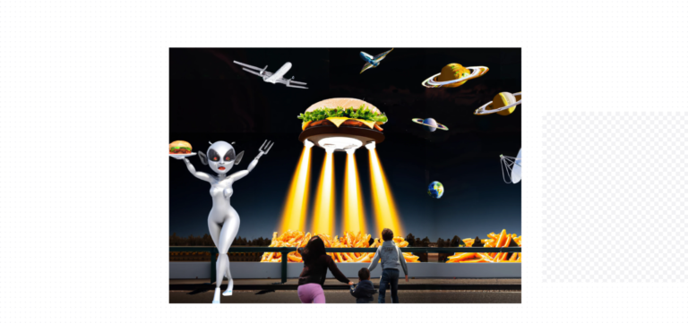 Des aliens manipule des enfants pour voler des frites