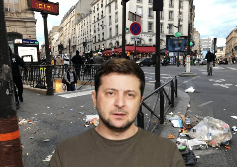 Zelensky à Paris : Horrifié par l&rsquo;état de la ville, il demande une aide internationale d&rsquo;urgence.