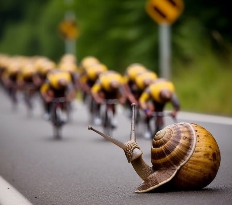Des escargots géants remportent le Tour de France : les cyclistes outragés mais impressionnés