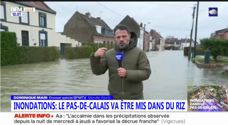 « Inondations: Le Nord-Pas-de-Calais va être mis dans du riz »
