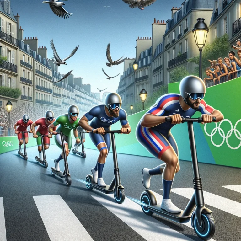 Les vélos des épreuves de cyclisme remplacés par des trottinettes électriques pour promouvoir la mobilité durable