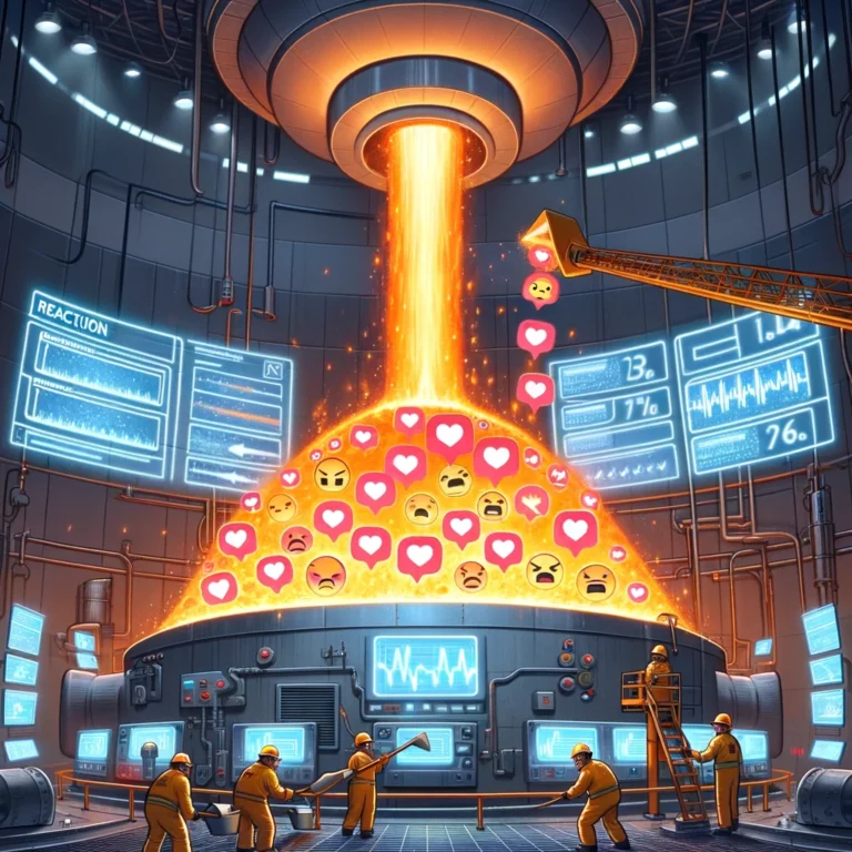 EDF annonce que son prochain réacteur nucléaire sera alimenté exclusivement par les commentaires enflammés sur les réseaux sociaux